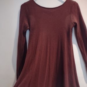 Pure cashmere baby doll dress